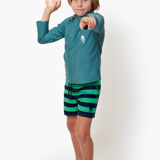 kids rashguard polo shirt upf50+