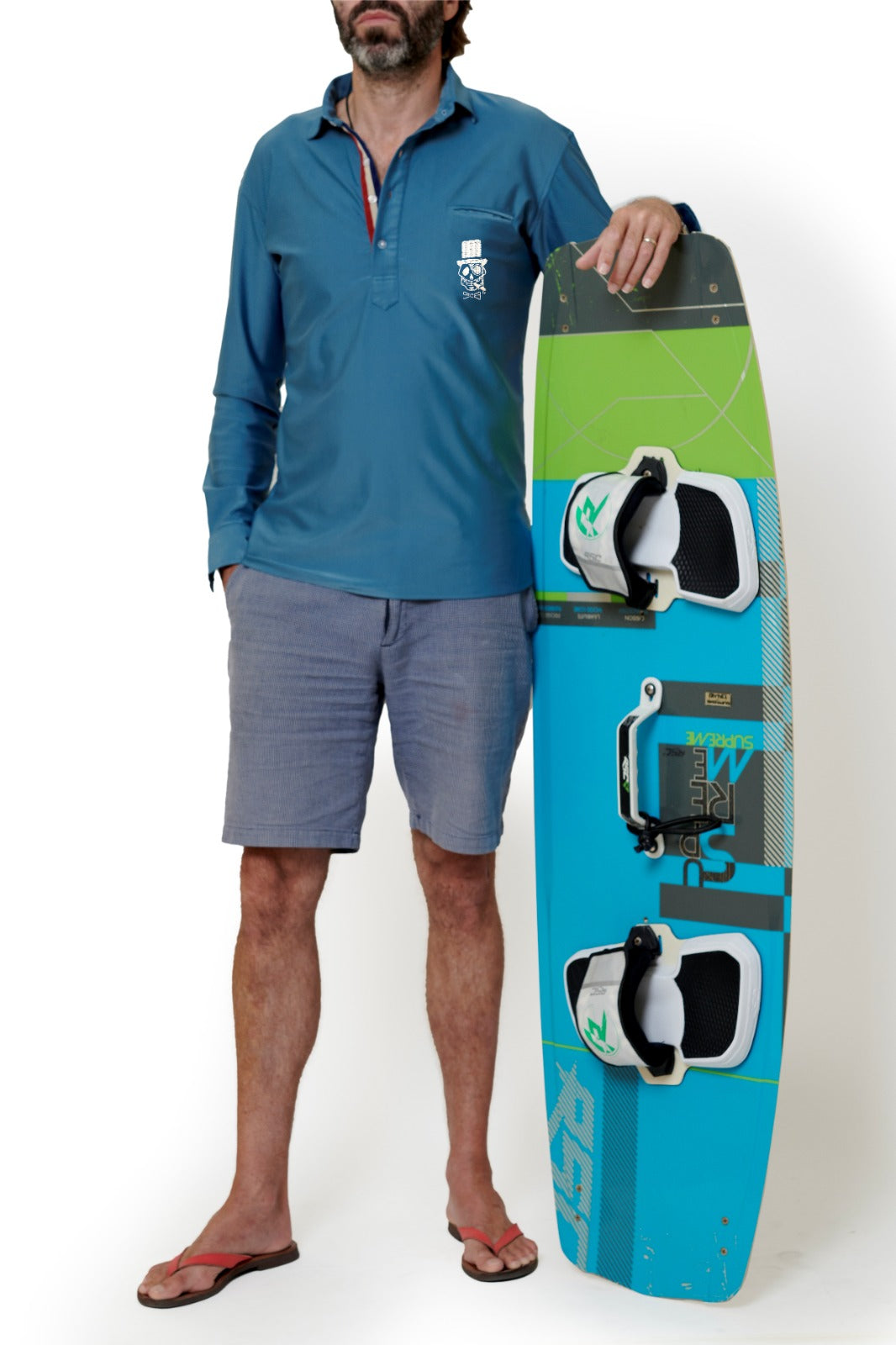 sun protective polo shirt UPF50+ for kite surf