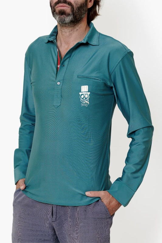 UPF 50+ Men UV Protection Polo Shirt - Indian Green