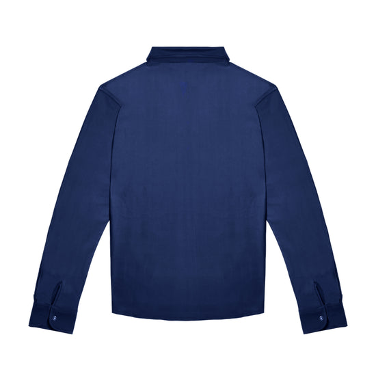 marine blue long sleeves kids sun protective beach wear upf50+