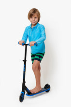 Charger l&#39;image dans la galerie, smart uv protective beach wear for kids light blue
