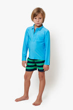 Charger l&#39;image dans la galerie, smart sun protective beach wear for kids light blue
